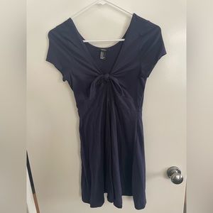 Navy blue skater dress